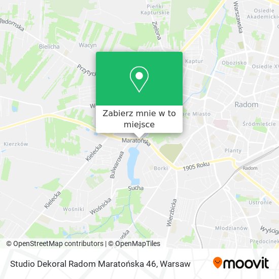 Mapa Studio Dekoral Radom Maratońska 46