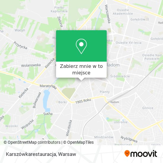 Mapa Karszówkarestauracja