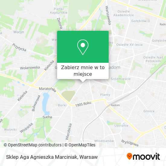 Mapa Sklep Aga Agnieszka Marciniak