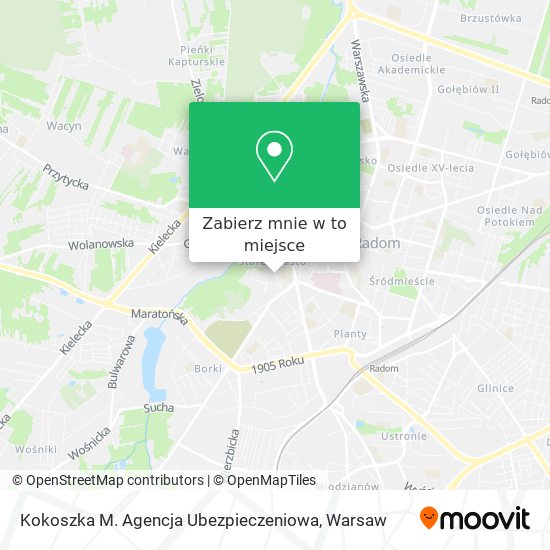 Mapa Kokoszka M. Agencja Ubezpieczeniowa