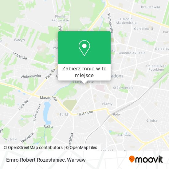 Mapa Emro Robert Rozesłaniec