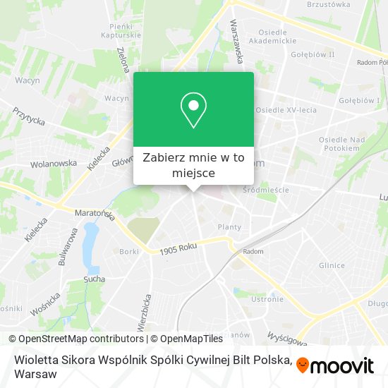 Mapa Wioletta Sikora Wspólnik Spólki Cywilnej Bilt Polska