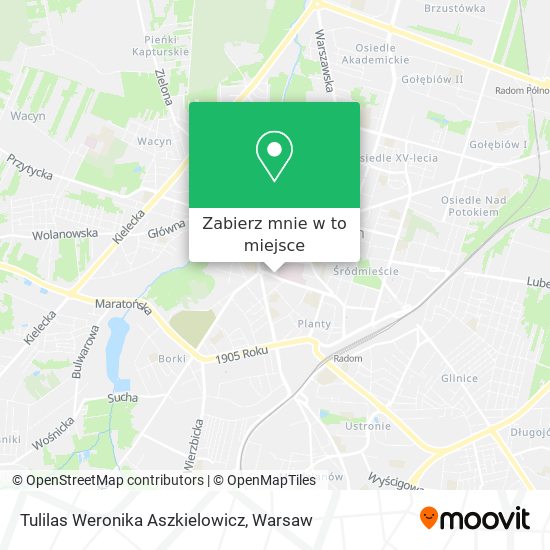 Mapa Tulilas Weronika Aszkielowicz