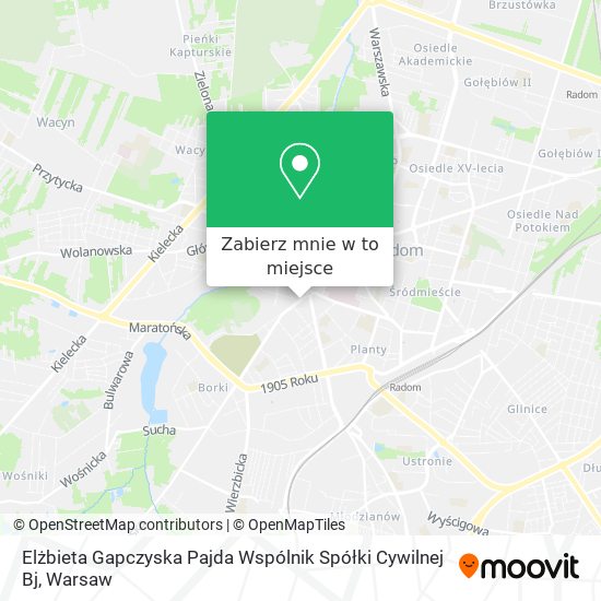 Mapa Elżbieta Gapczyska Pajda Wspólnik Spółki Cywilnej Bj