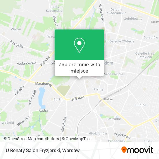 Mapa U Renaty Salon Fryzjerski