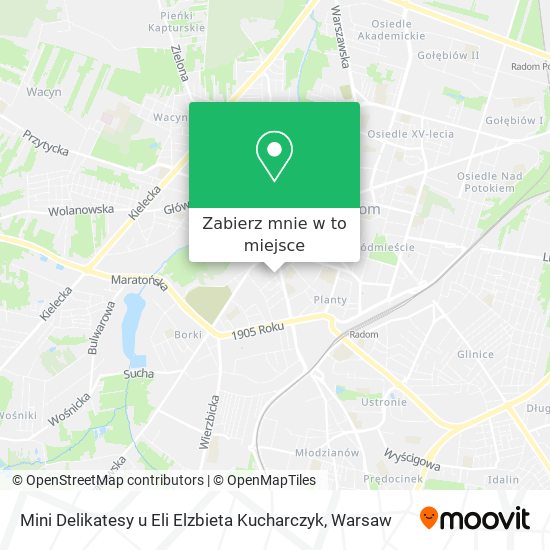 Mapa Mini Delikatesy u Eli Elzbieta Kucharczyk