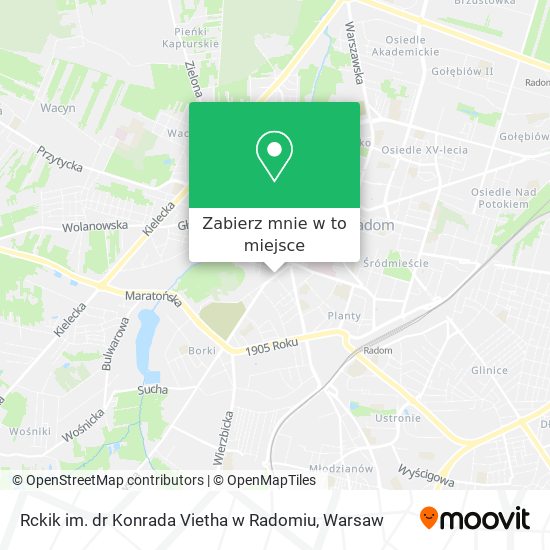 Mapa Rckik im. dr Konrada Vietha w Radomiu