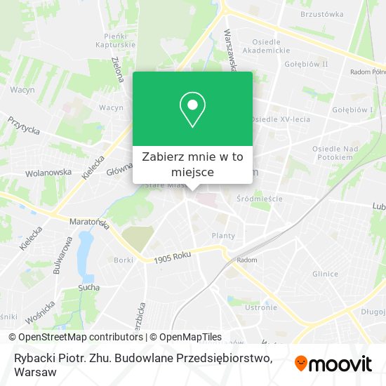 Mapa Rybacki Piotr. Zhu. Budowlane Przedsiębiorstwo