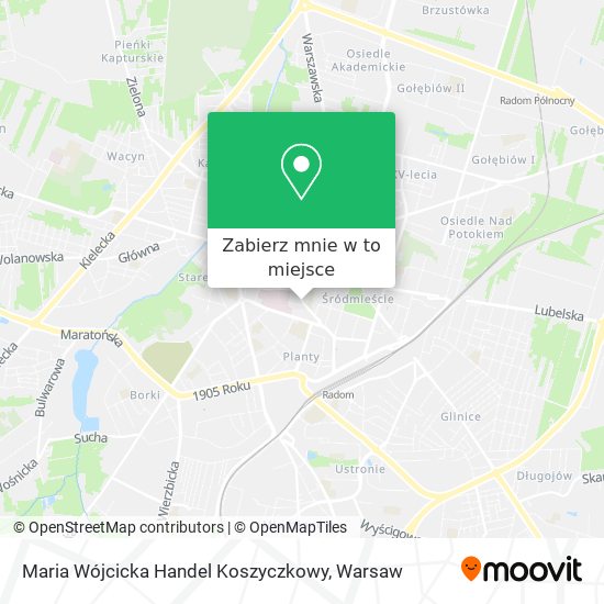 Mapa Maria Wójcicka Handel Koszyczkowy