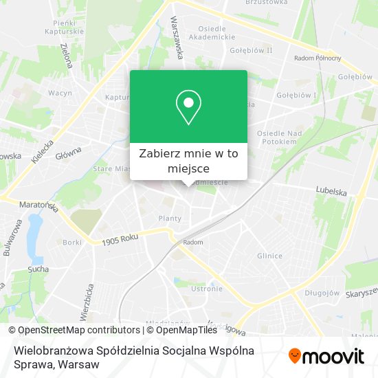 Mapa Wielobranżowa Spółdzielnia Socjalna Wspólna Sprawa