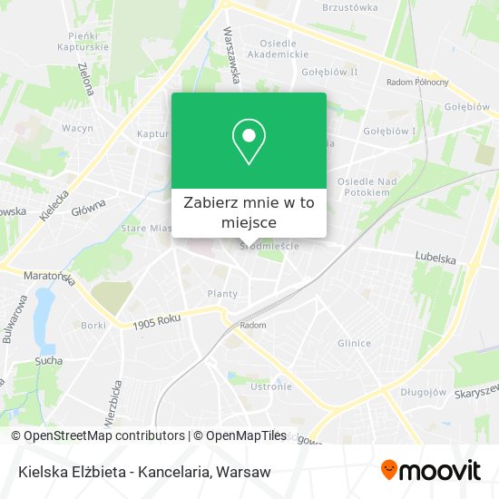 Mapa Kielska Elżbieta - Kancelaria