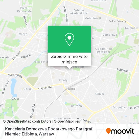 Mapa Kancelaria Doradztwa Podatkowego Paragraf Niemiec Elżbieta