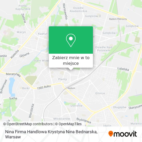 Mapa Nina Firma Handlowa Krystyna Nina Bednarska