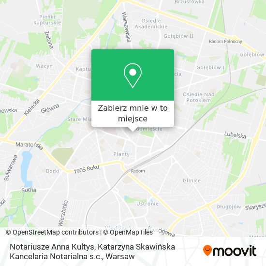 Mapa Notariusze Anna Kultys, Katarzyna Skawińska Kancelaria Notarialna s.c.