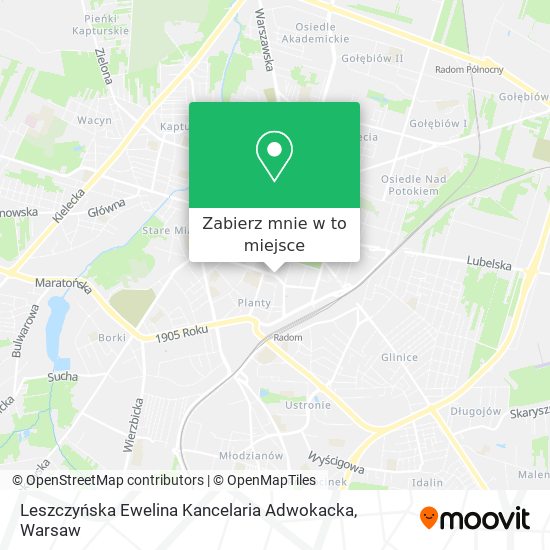 Mapa Leszczyńska Ewelina Kancelaria Adwokacka