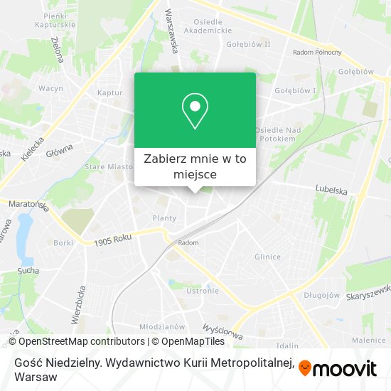 Mapa Gość Niedzielny. Wydawnictwo Kurii Metropolitalnej