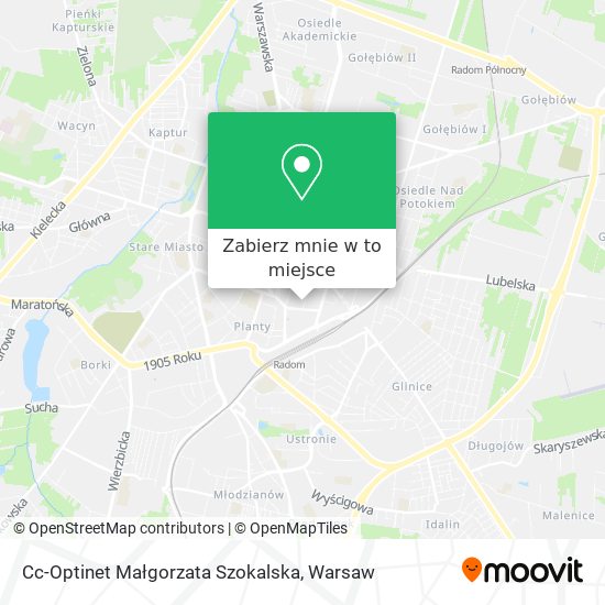 Mapa Cc-Optinet Małgorzata Szokalska