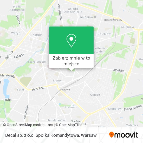 Mapa Decal sp. z o.o. Spółka Komandytowa