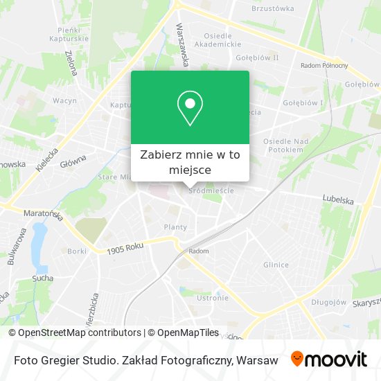 Mapa Foto Gregier Studio. Zakład Fotograficzny