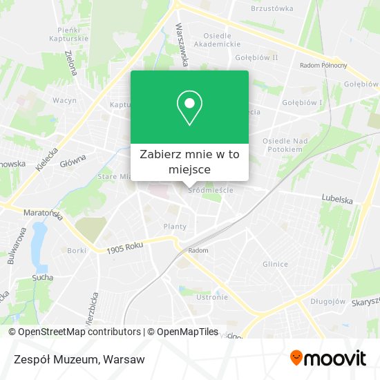 Mapa Zespół Muzeum