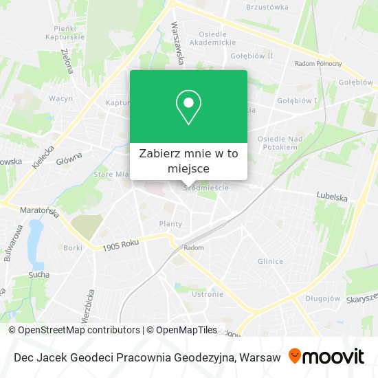 Mapa Dec Jacek Geodeci Pracownia Geodezyjna