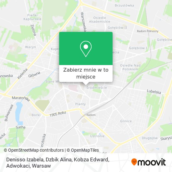 Mapa Denisso Izabela, Dzbik Alina, Kobza Edward, Adwokaci