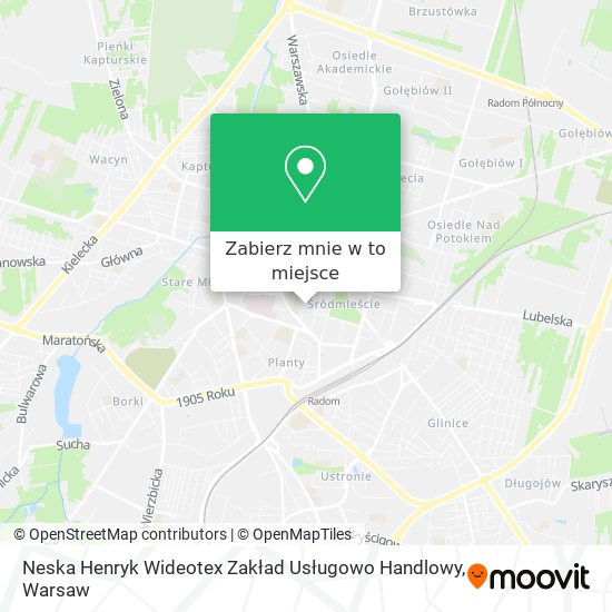 Mapa Neska Henryk Wideotex Zakład Usługowo Handlowy