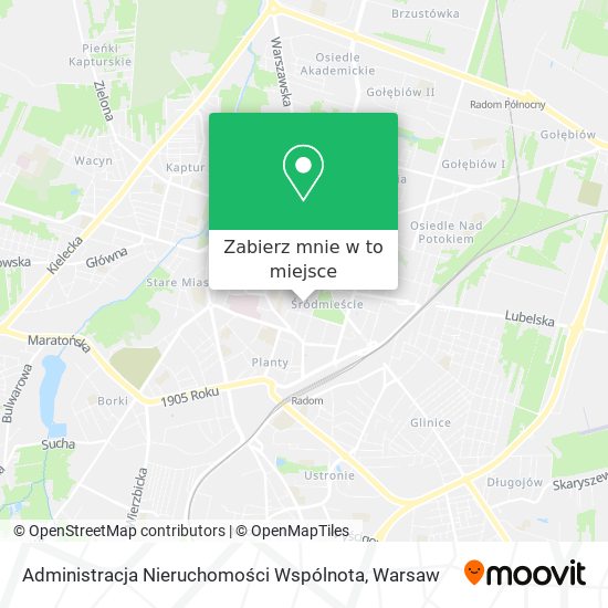 Mapa Administracja Nieruchomości Wspólnota