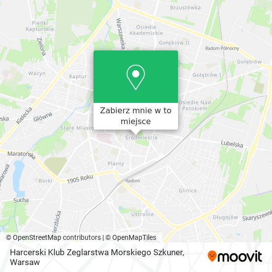 Mapa Harcerski Klub Zeglarstwa Morskiego Szkuner