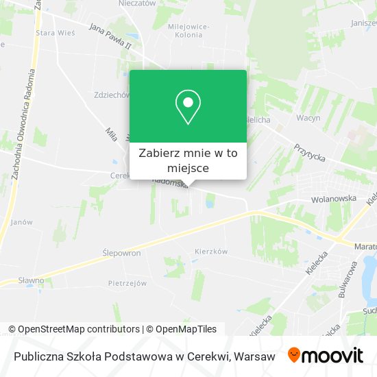 Mapa Publiczna Szkoła Podstawowa w Cerekwi