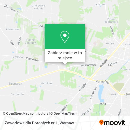 Mapa Zawodowa dla Dorosłych nr 1