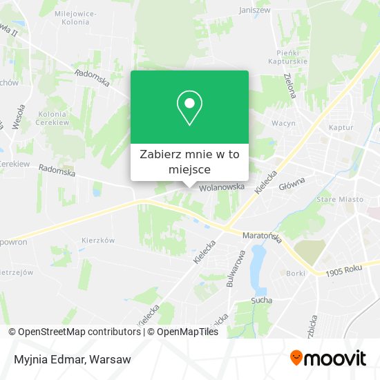 Mapa Myjnia Edmar