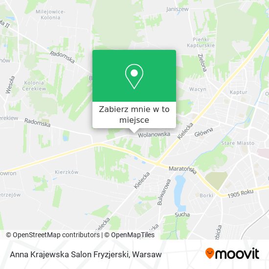 Mapa Anna Krajewska Salon Fryzjerski