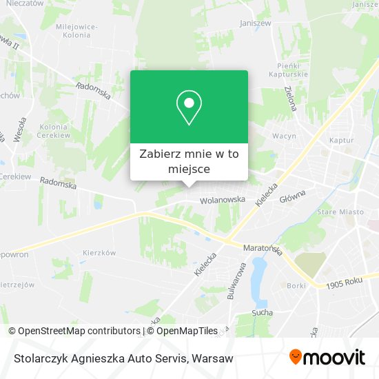 Mapa Stolarczyk Agnieszka Auto Servis