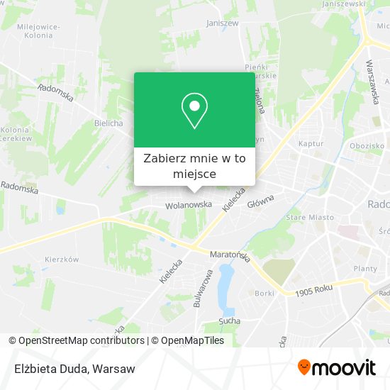 Mapa Elżbieta Duda