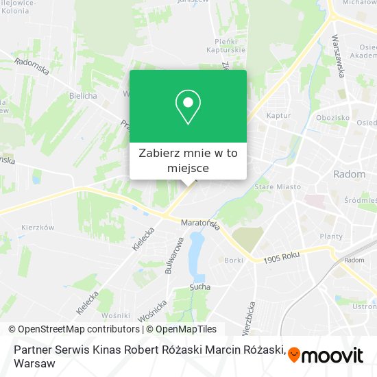 Mapa Partner Serwis Kinas Robert Różaski Marcin Różaski