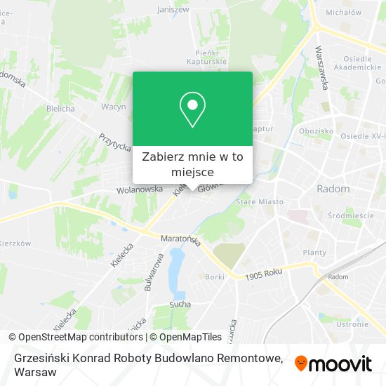 Mapa Grzesiński Konrad Roboty Budowlano Remontowe