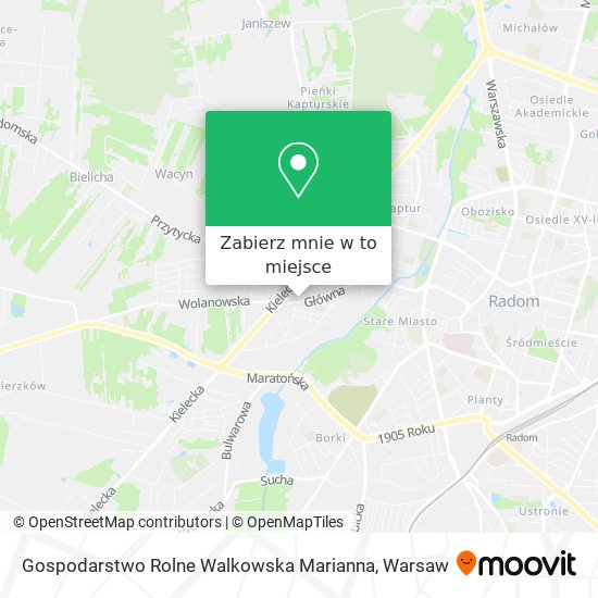 Mapa Gospodarstwo Rolne Walkowska Marianna