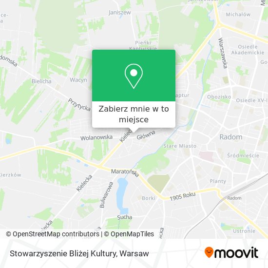 Mapa Stowarzyszenie Bliżej Kultury