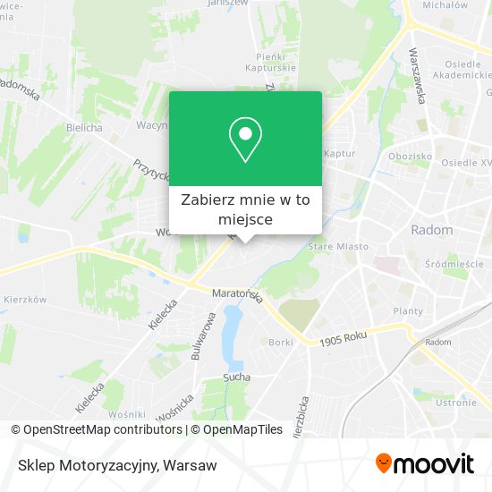 Mapa Sklep Motoryzacyjny