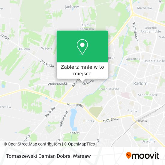 Mapa Tomaszewski Damian Dobra