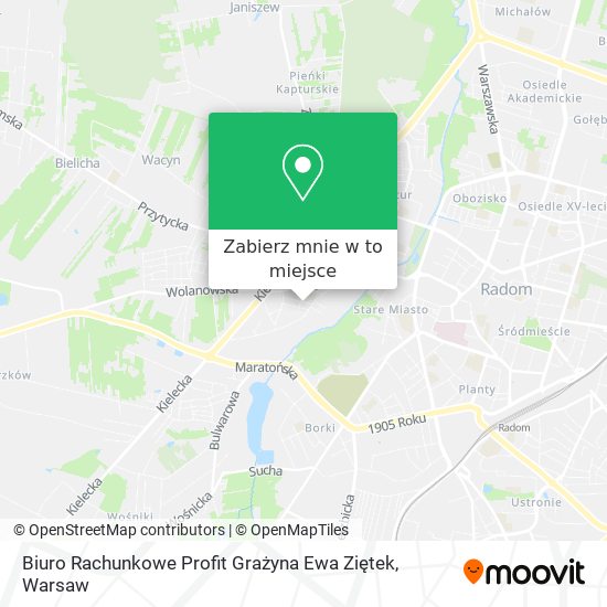 Mapa Biuro Rachunkowe Profit Grażyna Ewa Ziętek