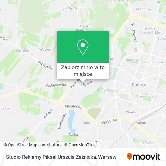 Mapa Studio Reklamy Piksel Urszula Zażnicka