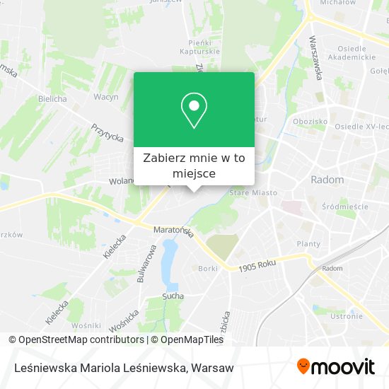 Mapa Leśniewska Mariola Leśniewska