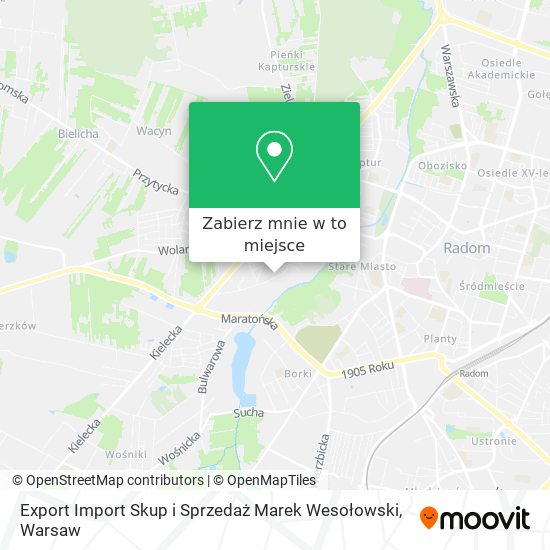 Mapa Export Import Skup i Sprzedaż Marek Wesołowski