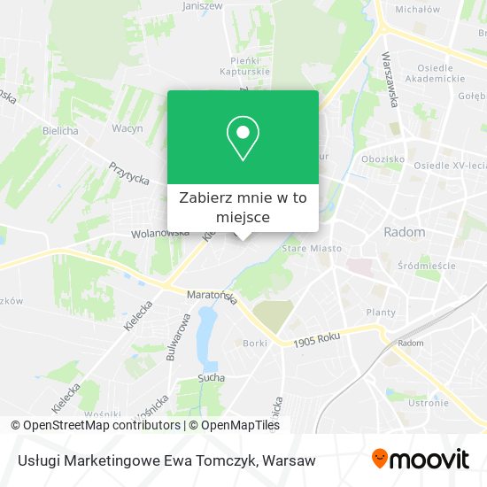 Mapa Usługi Marketingowe Ewa Tomczyk