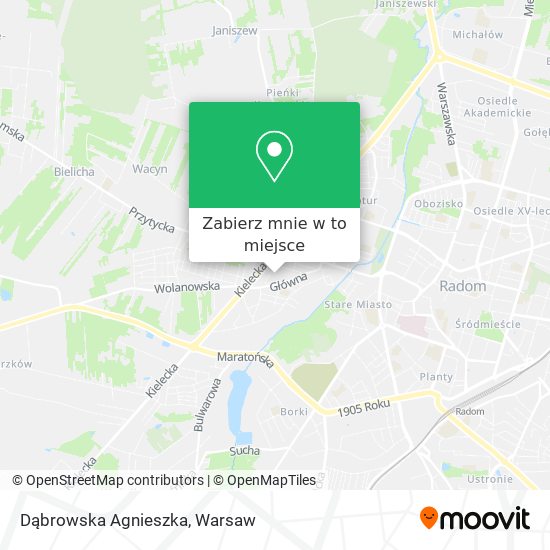 Mapa Dąbrowska Agnieszka