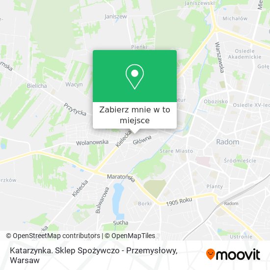 Mapa Katarzynka. Sklep Spożywczo - Przemysłowy