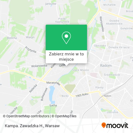 Mapa Kampa. Zawadzka H.