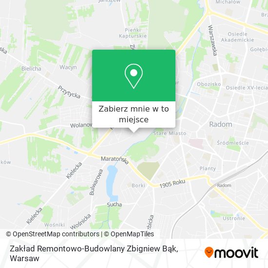 Mapa Zakład Remontowo-Budowlany Zbigniew Bąk